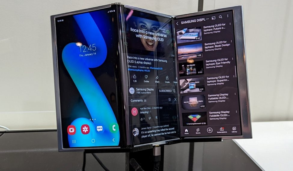 Folding is not enough, Samsung is about to play big with a triple folding phone later this year